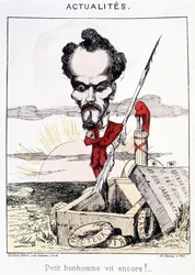 Notizie - Il piccolo bonhomme vive ancora!. Caricatura su Rochefort in una tomba
