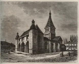 Notre Dame de Wassy - Haute-Marne in regione Champagne-Ardenne - incisione in 