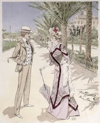 Sulla Promenade des Anglais, Nizza, febbraio 1899