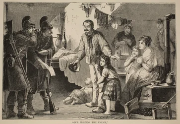 I nostri amici, il nemico, illustrazione da Cassells History of the War between France and Germany, 1870-1871