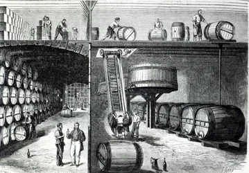 Cantine e laboratori di P. Morel et F. Souzac a Bordeaux da Le Monde Illustre, 1864