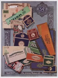 Design delle confezioni di Baudot et Cie, Parigi (litografia a colori)