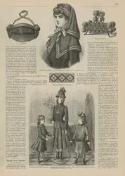 Pagina da La Mode Illustrée, 1885
