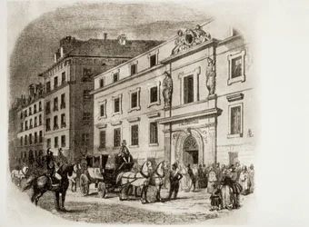 Conservatorio di Parigi negli anni 1830 (incisione)
