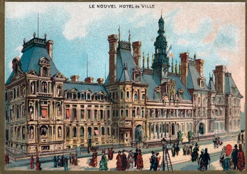 Parigi. Esposizione Universale del 1889: Municipio di Parigi.