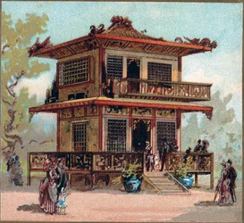 Parigi. Esposizione Universale del 1889: Il Padiglione Giapponese.