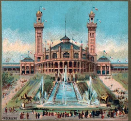 Parigi. Esposizione Universale del 1889: Trocadero.