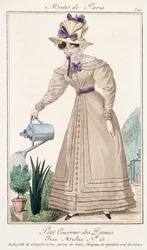 Tavola di moda parigina, inizio XVIII secolo