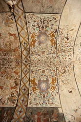 Chiesa parrocchiale (Església de la Mare de Déu de Solers). Interno. La navata, i soffitti. Affreschi. 16° secolo (?)