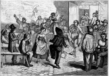 Festa a Parigi: un ballo di portatori d