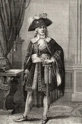 Paul Francois Jean Nicolas Comte de Barras (1755-1829), da "Histoire de la Revolution Francaise" di Louis Blanc