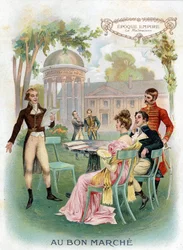 Periodo impero: Malmaison. Cromolitografia "Au Bon Marché" circa 1890