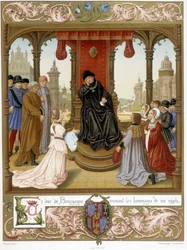 Filippo III il Buono riceve il tributo dei suoi sudditi, da 