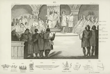 Filippo IV di Francia convoca gli Stati Generali, Palazzo del Louvre, Parigi, 1302
