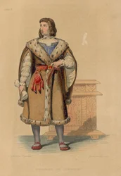 Philippe de Commines (incisione colorata)