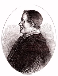 Pierre Gassendi, matematico, astronomo, filosofo, teologo francese. 1865 (incisione)