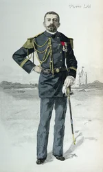 Pierre Loti, illustrazione di copertina di La Revue Illustrée, 1 ottobre 1889