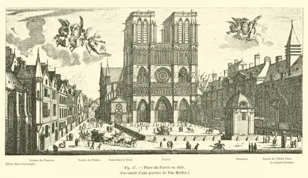 Piazza del Parvis nel 1650, Fac-simile di un