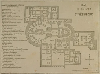 Pianta della Chiesa del Santo Sepolcro, Gerusalemme