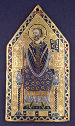 Placca con immagine di San Benedetto