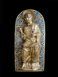 Placca con San Marziale della manifattura di Limoges