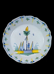 Piatto decorato con l