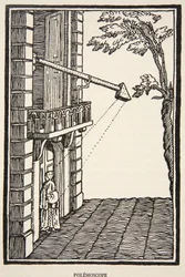 Polemoscopio, copia di Boris Mestchersky, illustrazione da Histoire de la Nation Francaise, Sciences, Volumi I & II, di Gabriel Hanotaux, 1924