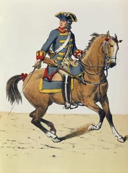 Poliziotto del c.1750 a cavallo, XIX secolo