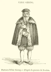 Ritratto di Ulric Gering (incisione)