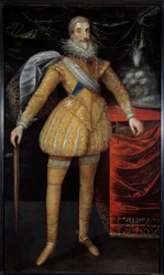 Ritratto a figura intera di Jean Louis de Nogaret de La Valette (1554-1642) Duca di Épernon