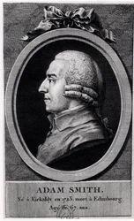 Medaglione ritratto di Adam Smith (1723-90)