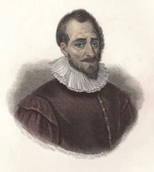 Ritratto di Adam de Craponne, matematico e ingegnere francese. In "Portraits of Useful Men"