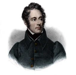Ritratto di Alphonse de Lamartine (1791-1869), scrittore, poeta e politico francese. In 
