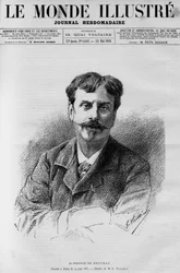 Ritratto di Alphonse de Neuville (1835-1885), pittore e disegnatore francese, in 