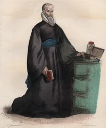 Ritratto di Ambroise Paré (1509-1590), chirurgo francese