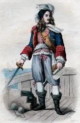 Ritratto di Anne Hilarion de Costentin, conte di Tourville (1642-1701), comandante navale francese