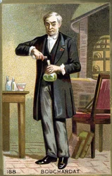 Ritratto di Apollinaire Bouchardat (1809-1866), farmacista francese. Cromolitografia della fine del XIX secolo