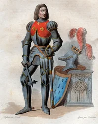 Ritratto di Arturo III duca di Bretagna (1393-1458), signore di Parthenay, conte di Richmond, duca di Bretagna, conte di Montfort e connestabile di Francia