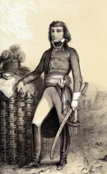 Ritratto di Barthélemy Catherine Joubert, Generale Boer del Sudafrica (1769-1799) - in "Galerie historique de la revolution francaise" di Albert Morin