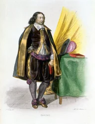 Ritratto di Blaise Pascal - in "Le Plutarque Français", di Mennechet