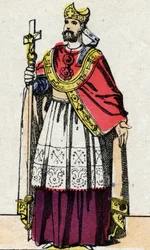 Ritratto di Bonifacio (v.675-754), arcivescovo di Magonza che evangelizzò la Germania e riorganizzò il clero franco.