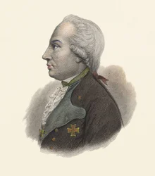 Ritratto di Charles Guillaume Ferdinand, Duca di Brunswick (1735-1806), generale prussiano. in "Ritratti di Uomini Utili"