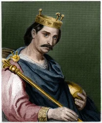 Ritratto di Carlo II il Calvo (823 - 877), Re di Francia - in 