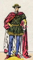 Ritratto di Carlo VII (1403-1461) Re di Francia.