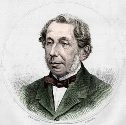 Ritratto di Charles de Remusat (1797-1875), Ministro degli Affari Esteri. Incisione in "Le Monde Illustré" n.748 del 12 agosto 1871