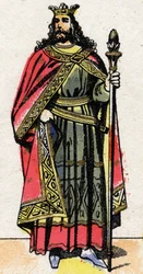Ritratto di Childeberto II (ca. 570 - 596), Re di Austrasia