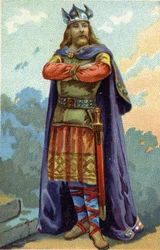 Ritratto di Childeberto I, Re dei Franchi dal 511 al 558.