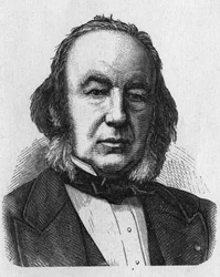 Ritratto di Claude Bernard (1813 - 1878), fisiologo francese - in "Album de la Science; illustrious scientists; Great discoveries" 1896