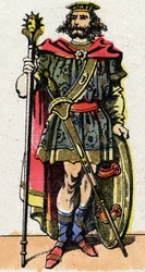 Ritratto di Clotario I, Re dei Franchi dal 511 al 561.