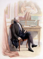 Ritratto di Condorcet - in "Le Plutarque Français"